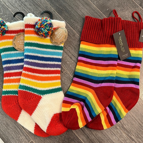 NWT Rainbow Stripe Stockings - Picture 1 of 1